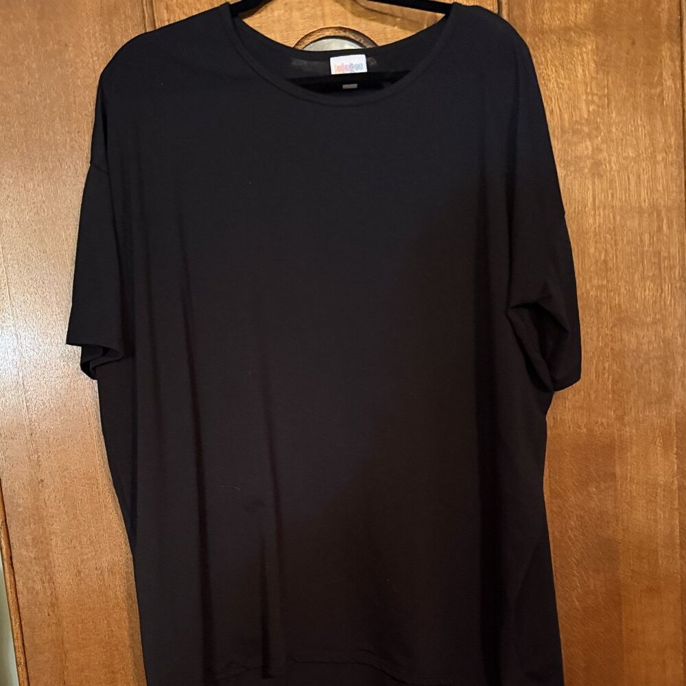 LuLaRoe Irma, Size Large, Solid Black